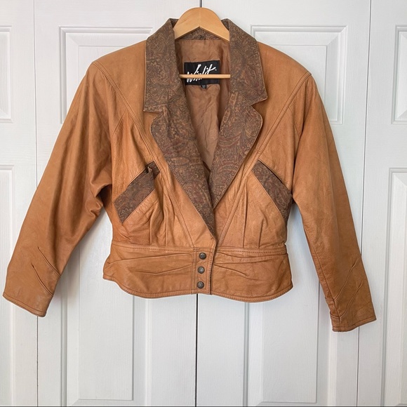 Vintage Winlet Authentic Leather Bomber Jacket - Picture 4 of 14